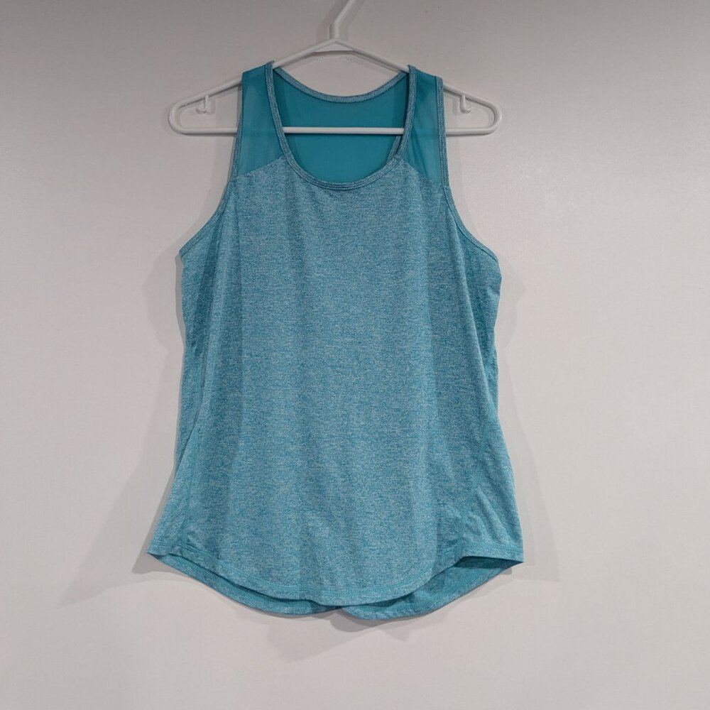 *3/$10* Unbranded Racerback Tank with Mesh Straps Turquoise Size Medium
